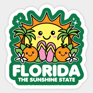 Florida The Sunshine State Sticker